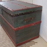 Old chest trunk wood studded