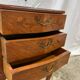 Louis XV style marquetry bedside table with floral flower