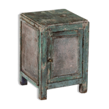 Chest bedside metal & teak