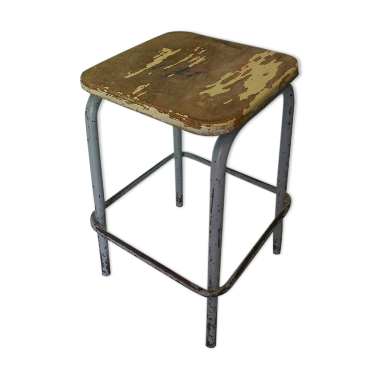 Tabouret industriel d'atelier 1960
