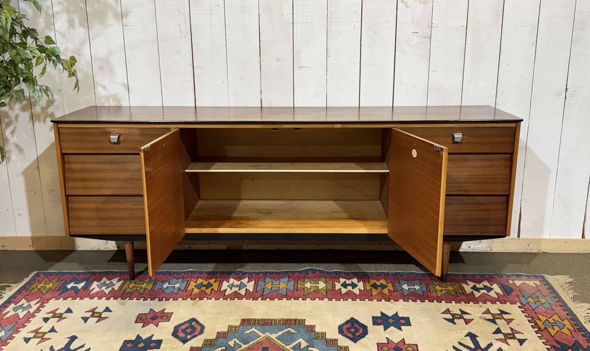 1970s English enfilade in mahogany