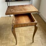 Extendable dining table with curved legs, France 1950