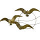 Vintage curtis jere modern brass wall sculpture