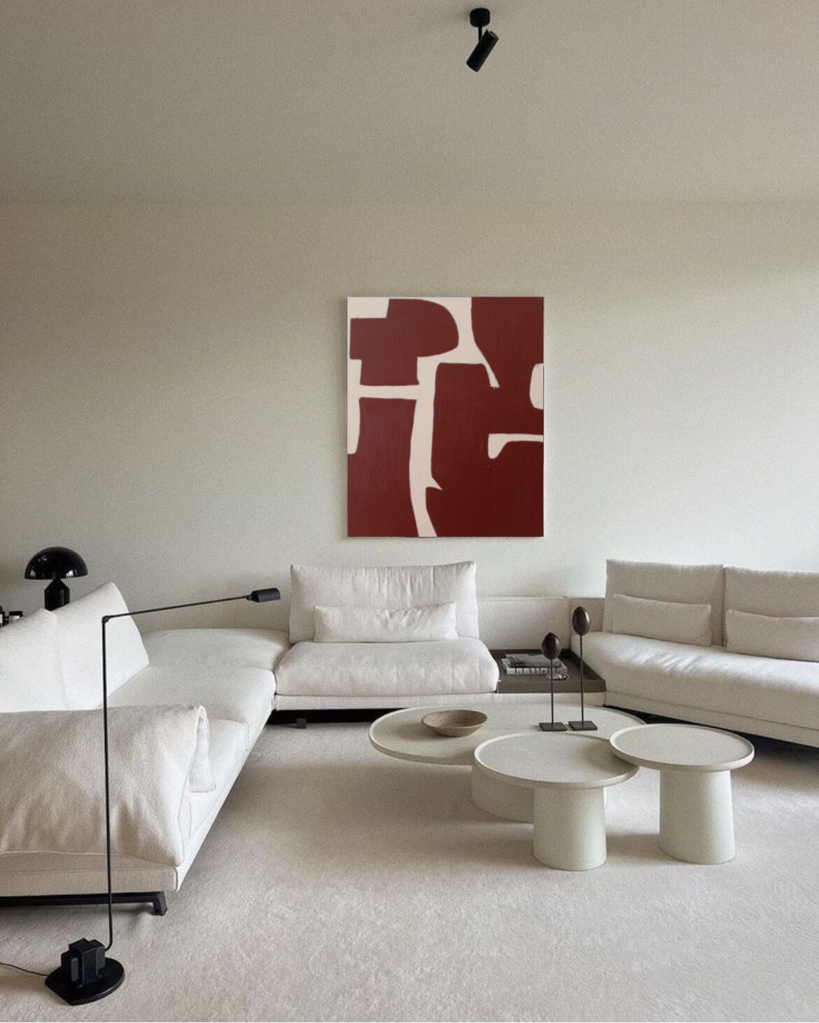 Organic abstract Bordeaux No. 1