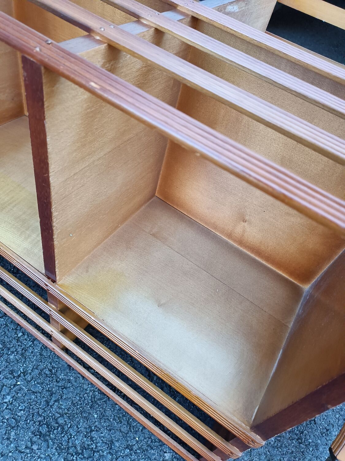 Old vintage English revolving bookcase