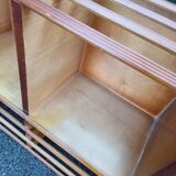 Old vintage English revolving bookcase