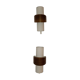 Paire d'appliques scandinave années 60 bois tissus