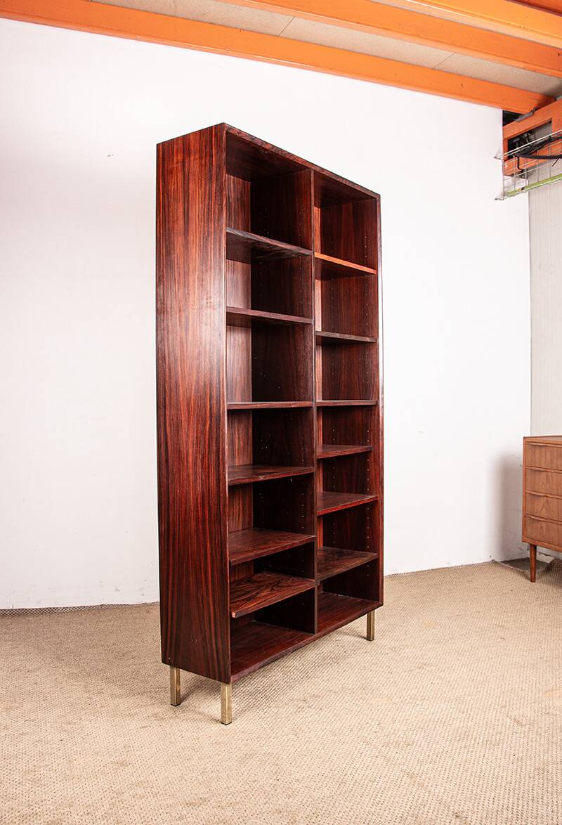 Large Danish high bookshelf in rosewood by Erik Brouer 1960.
