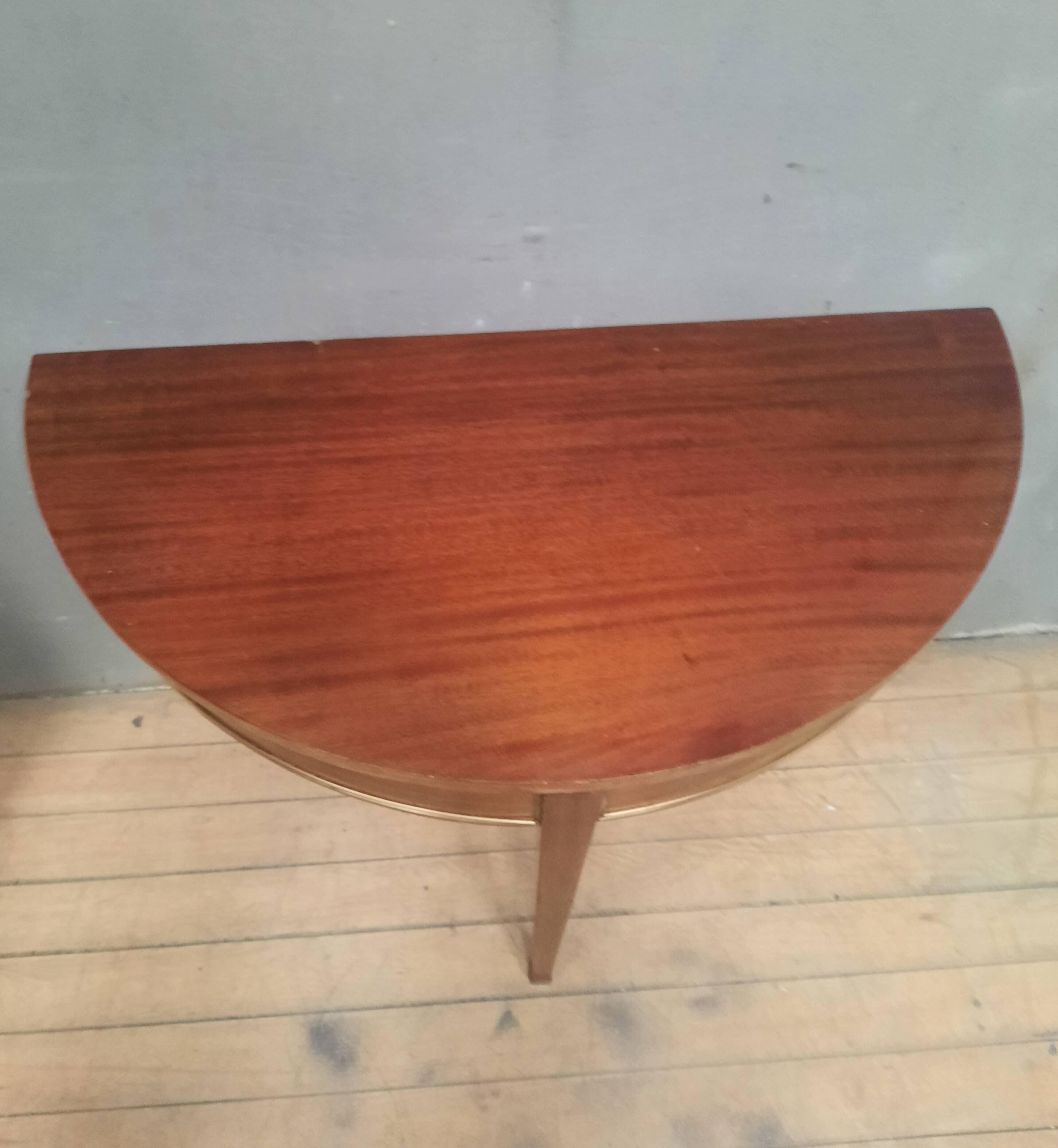 Louis XVI style console in mahogany.