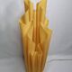 Georgia Jacob's "Athena" lamp in yellow pleated resin, 1970s