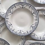 10 deep ironware plates “Balzac” Choisy le Roi