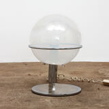 Italian Design table lamp made of chrome with glass, 1960