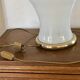 Vintage opaline lamp and brass 50 cm