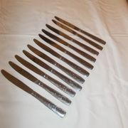 Lot of 11 stainless steel knives France