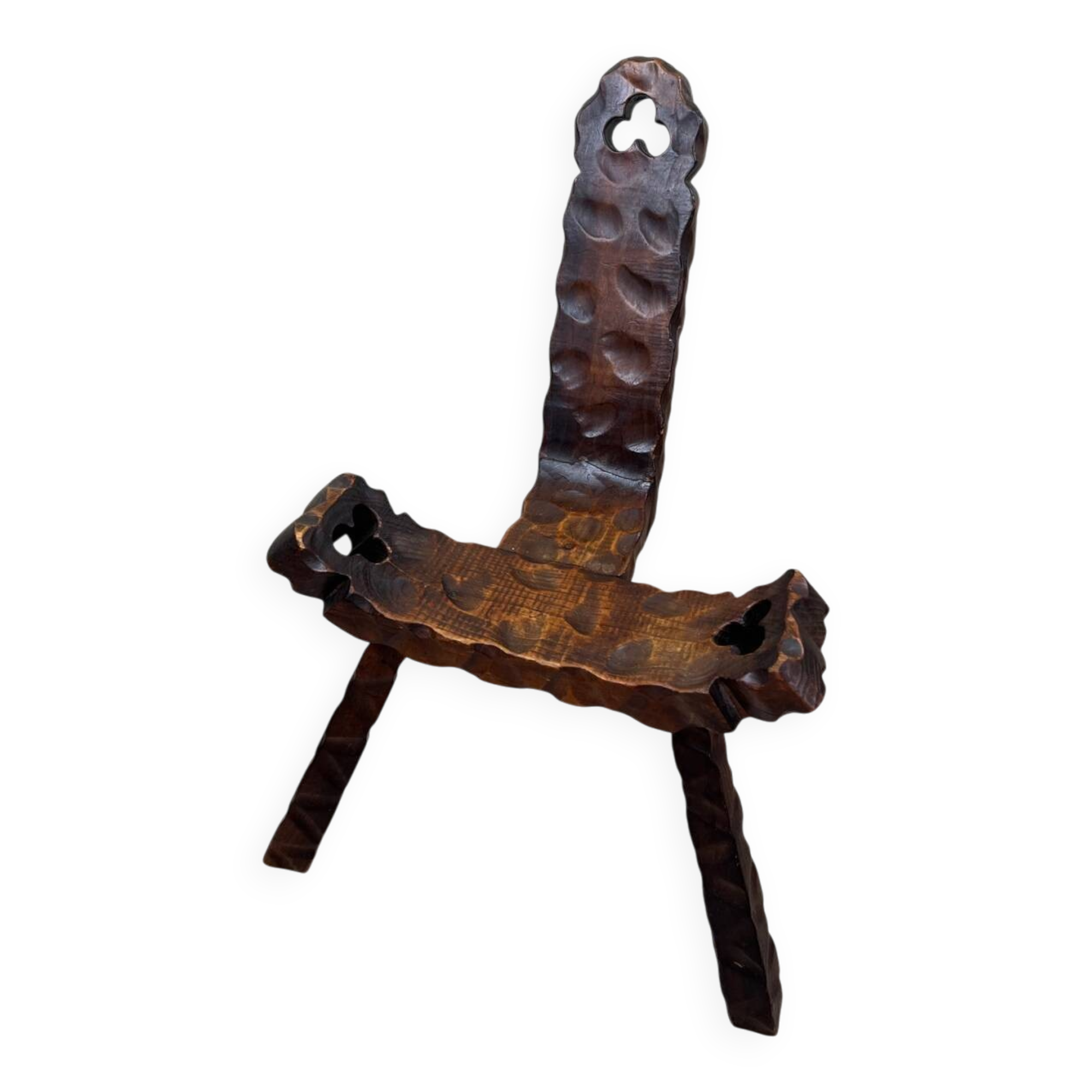 Brutalist tripod stool