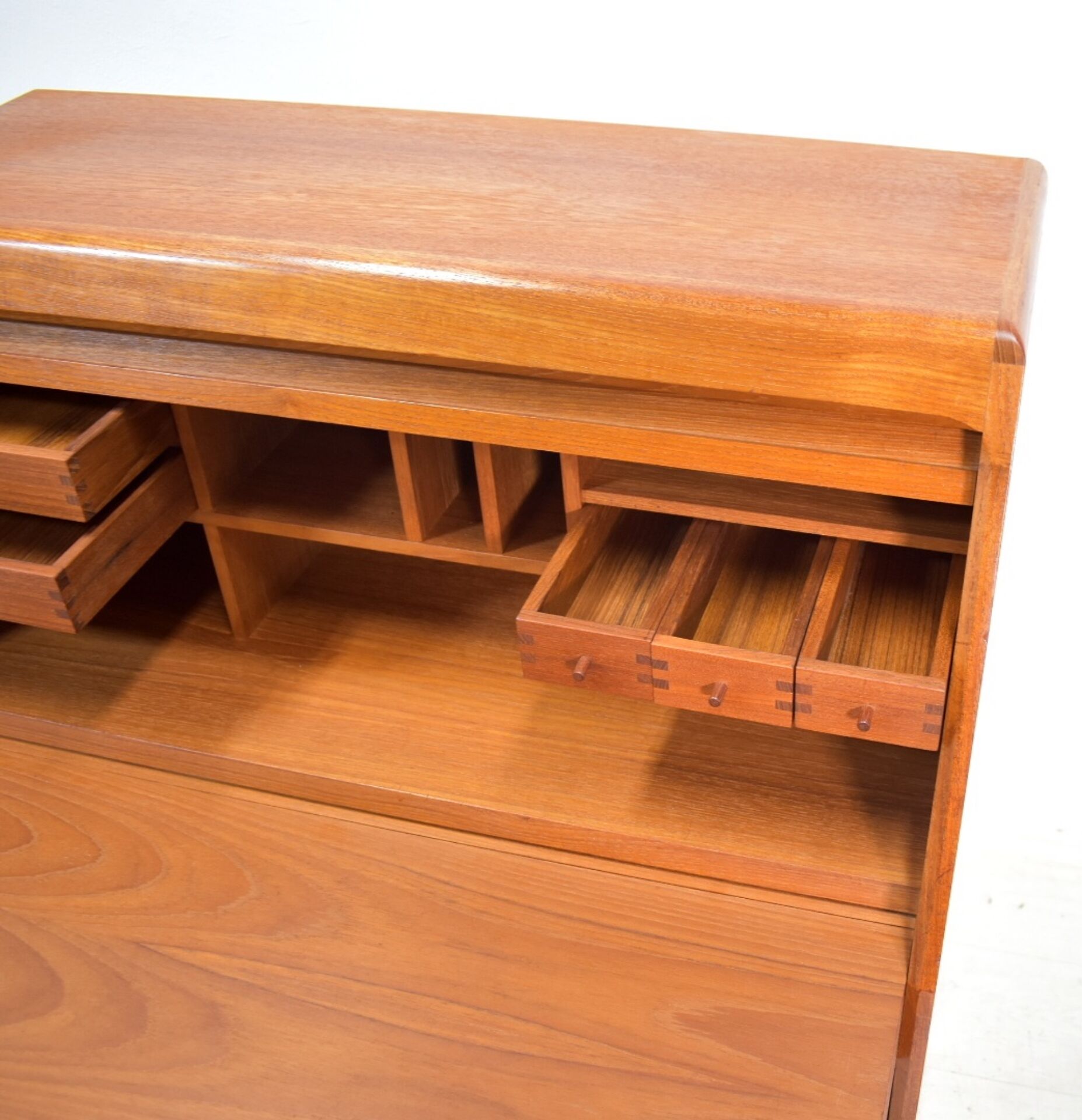 Teak Secretary by Dyrlund denmark 1960s desk Vintage Mid Century 