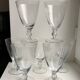 Set of 7 molded glass wine glasses 30-40s