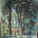 Henri Vergé-Sarrat (1880-1966) – Oil on canvas "Noisy-le-Grand – The Park"