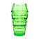 Art Deco vase, green crystal, designed by J. Hoffmann, Czechoslovakia, 1930s