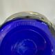 Cobalt blue blown glass vase – Silice Création Biot – 39 cm