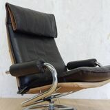 Leather ottoman chair