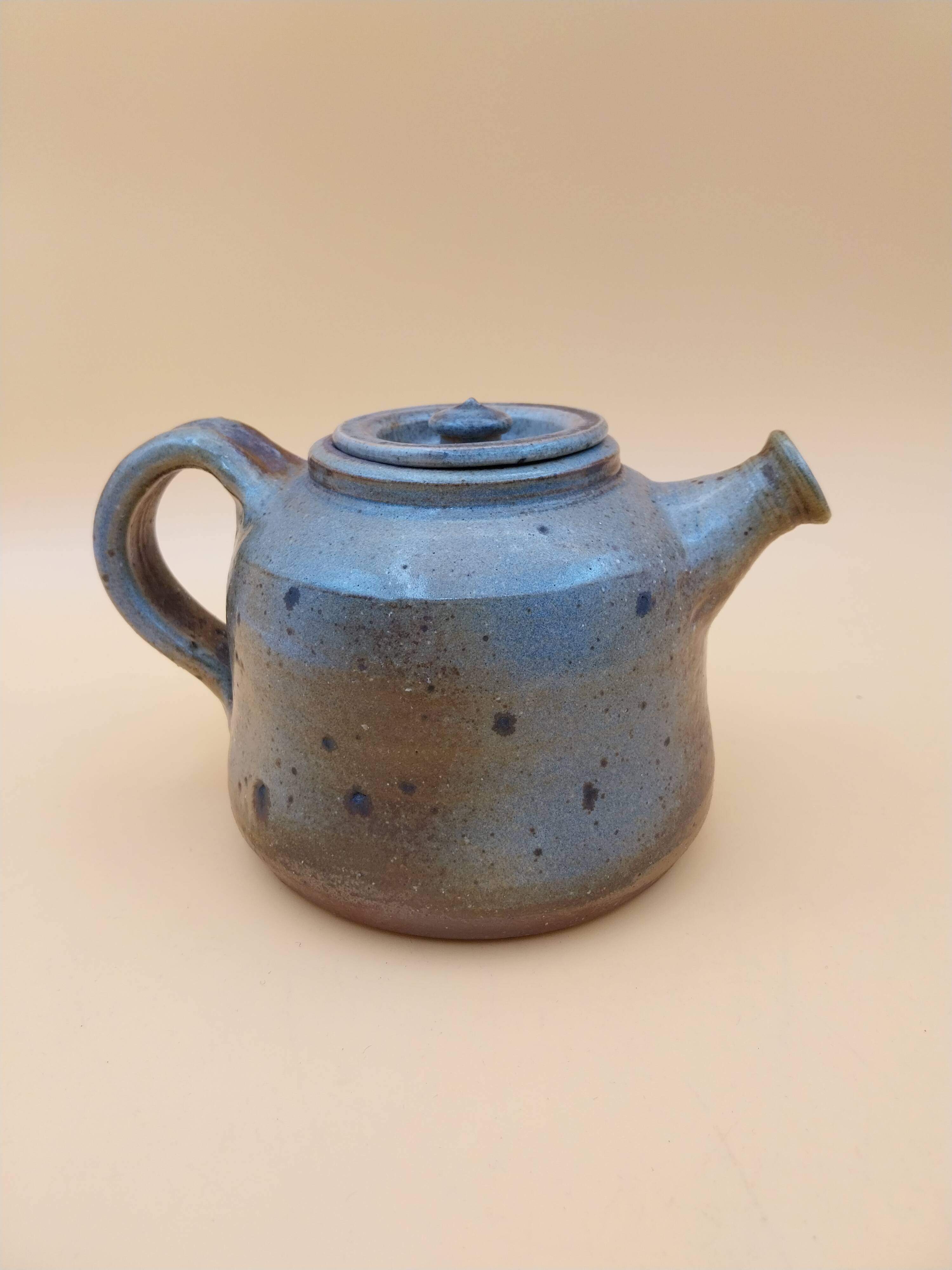 Ceramic stoneware teapot signed Francis Leloup