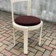 Lacquered wooden chairs with fabric, 1970s, set of 4