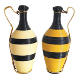 Vintage scoubidou decanters