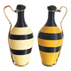 Vintage scoubidou decanters