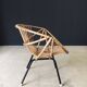 Mid-Century Modern Bamboo Lounge Chair, France, 1950s