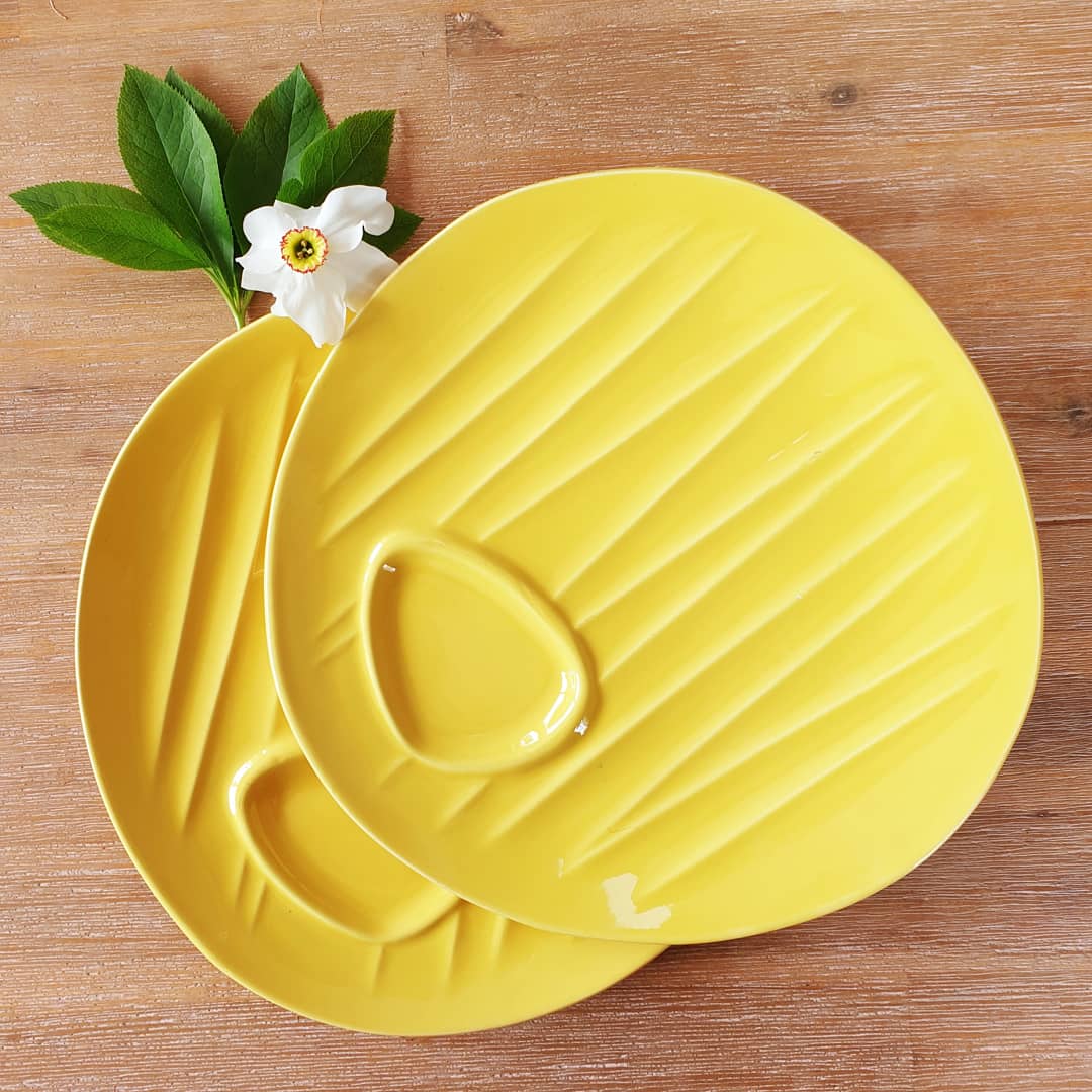 Duo plates with asparagus