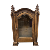 Armoire de poupée en chêne massif