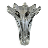 Crystal vase called "Giraffe Head" by Art Vannes France, 1950s.