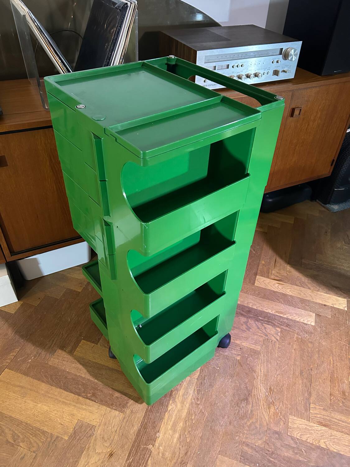 BOBY dessert trolley designed by Joe Colombo, 1970s.