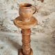 Antique elm side table – French column circa 1900 – Plant stand