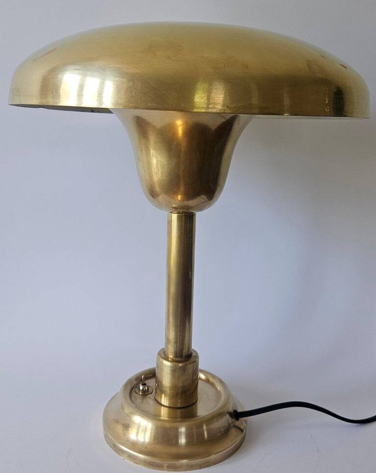 Large Bauhaus Functionalism Art Deco Table Lamp, Franta Anyz, 1930s