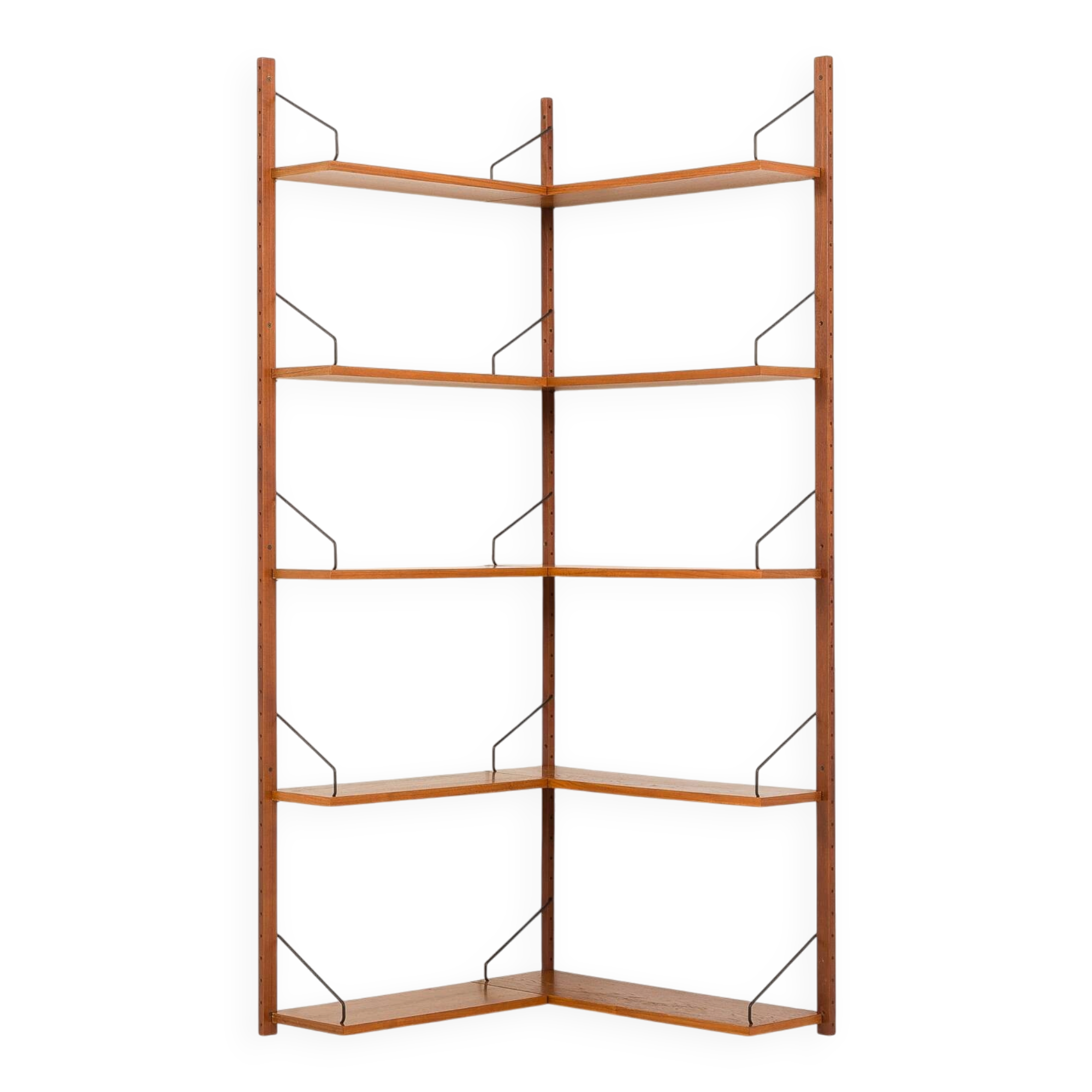 Étagère d'angle Poul Cadovius pour Cado, années 1960
