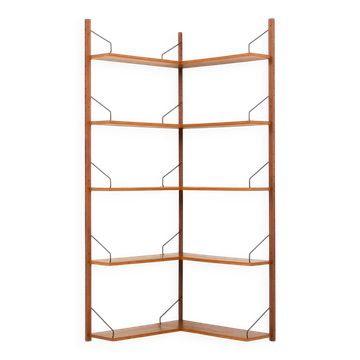 Poul Cadovius corner shelving unit for Cado, 1960s