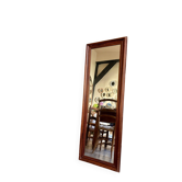 Miroir rectangulaire en bois foncé 139 x 51 cm