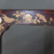 Corner shelf of China lacquer red background decoration golden highlights XXth