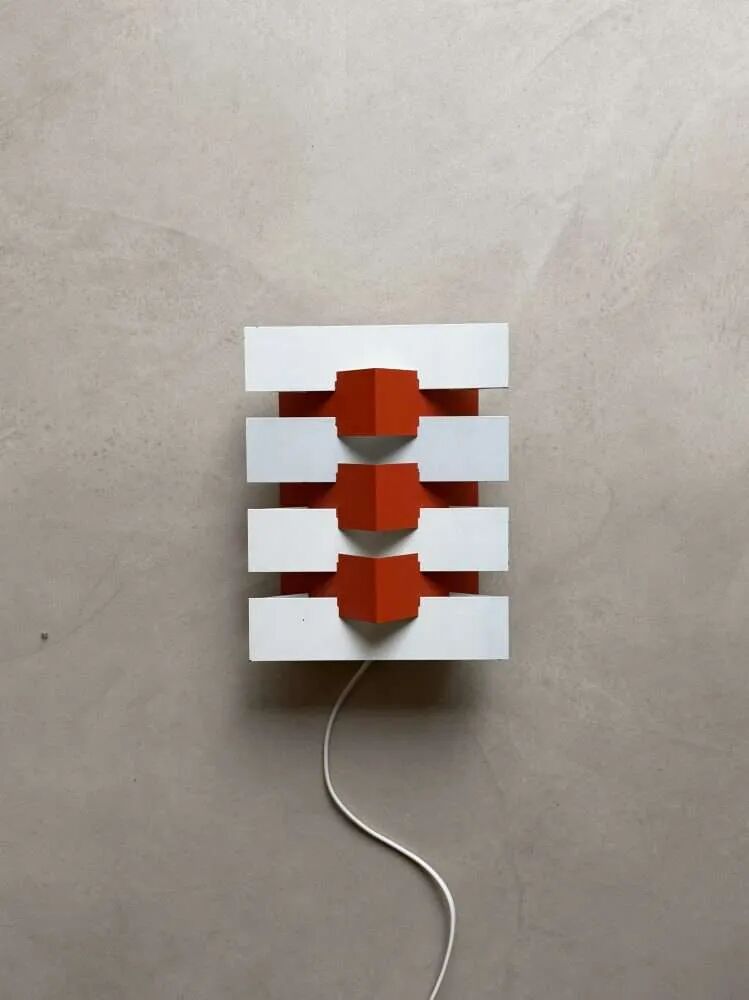 Anvia wall lamp Hoogervorst white orange 60s