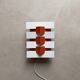 Anvia wall lamp Hoogervorst white orange 60s