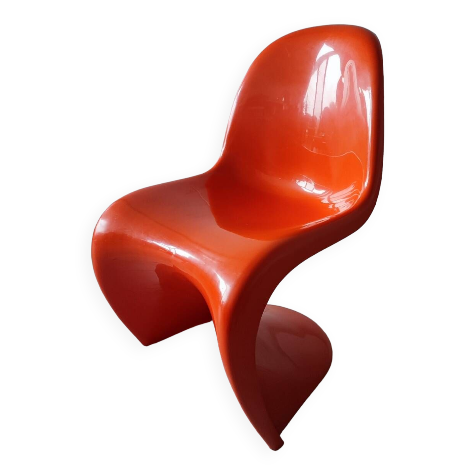 Orange Panton chairs 1974