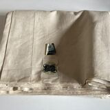 Linen canvas trousseau reserve sheet Le Bon Marché 1960