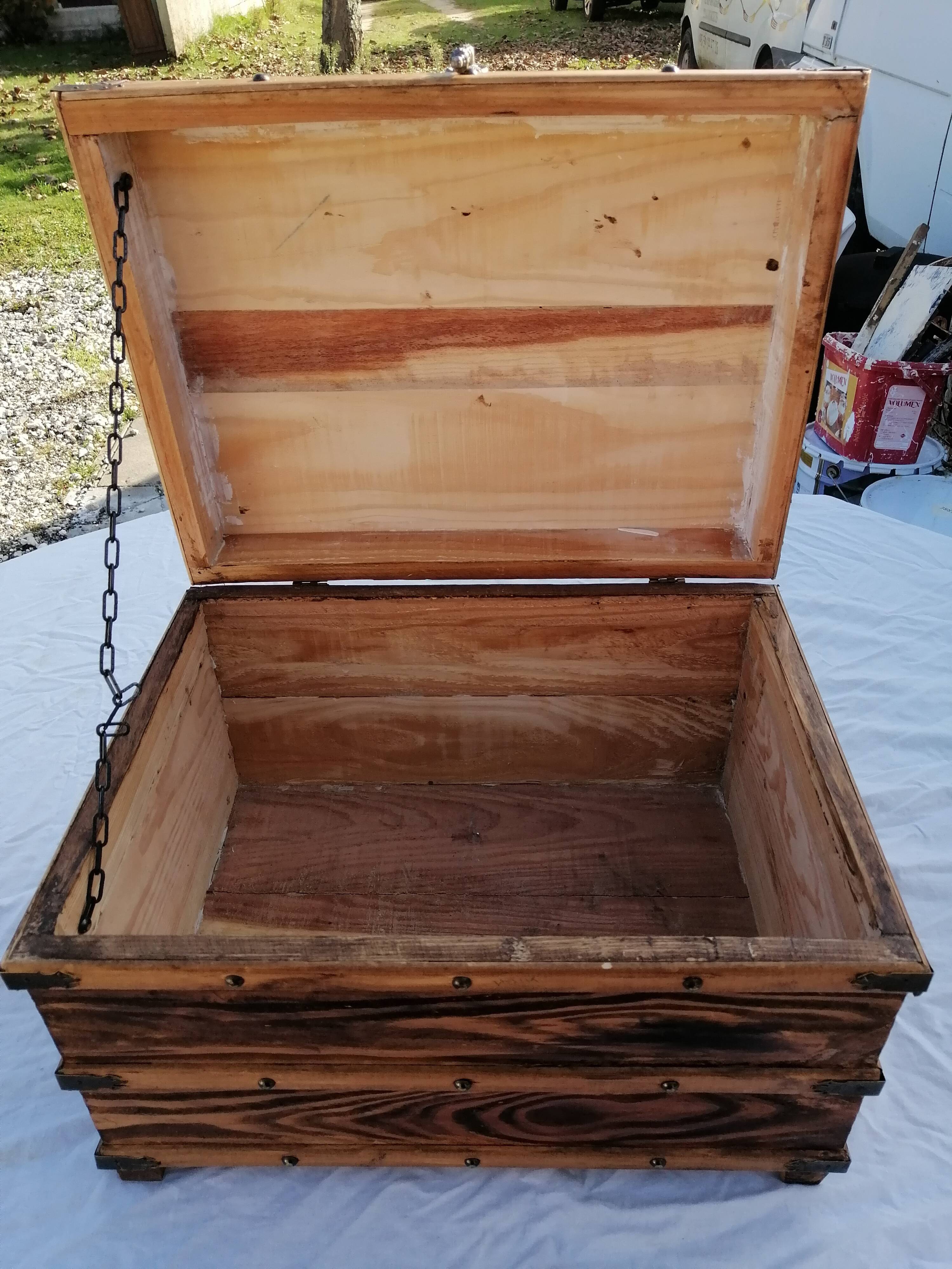 Antique wooden chest