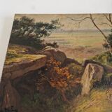 Tableau, huile sur toile signé Jean Dufau, XIXème s.