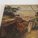 Antique 19th century oil on canvas painting signed Jean Dufau