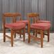 Set de 4 chaises design Guillerme et Chambron, édition Votre Maison