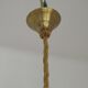 Vintage French 1930s Art Deco Gometric White Glass Ceiling Light