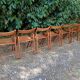 Vintage wooden folding chairs